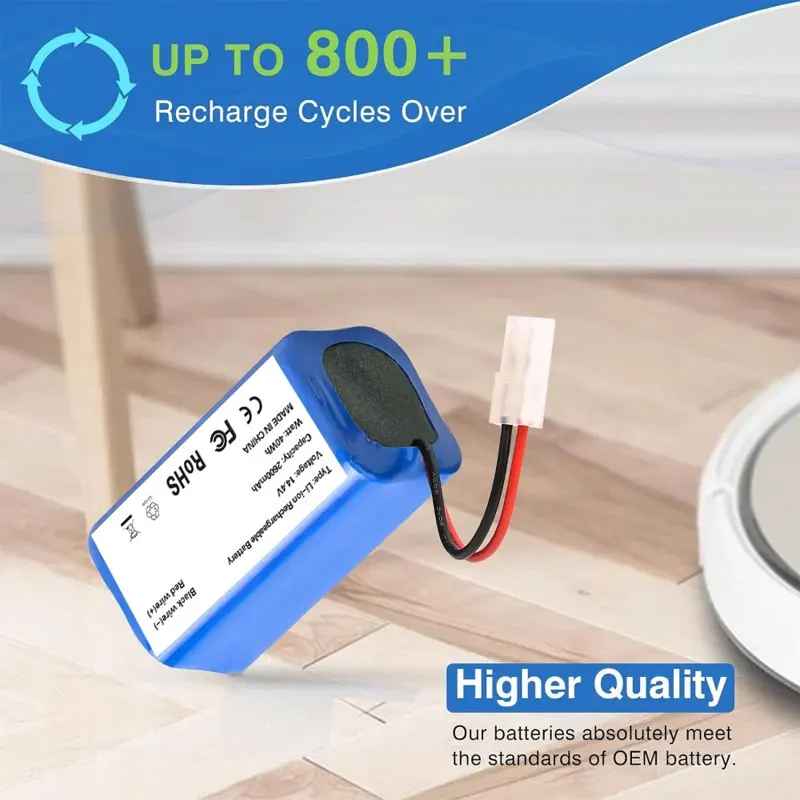 Batteria agli ioni di litio 100% originale, 14,8 V, 2600 mAh/3500 mAh, per aspirapolvere robot Xiaomi G1 MI Robot Vacuum-Mop Essential MJSTG1, accessori per aspirapolvere robot.