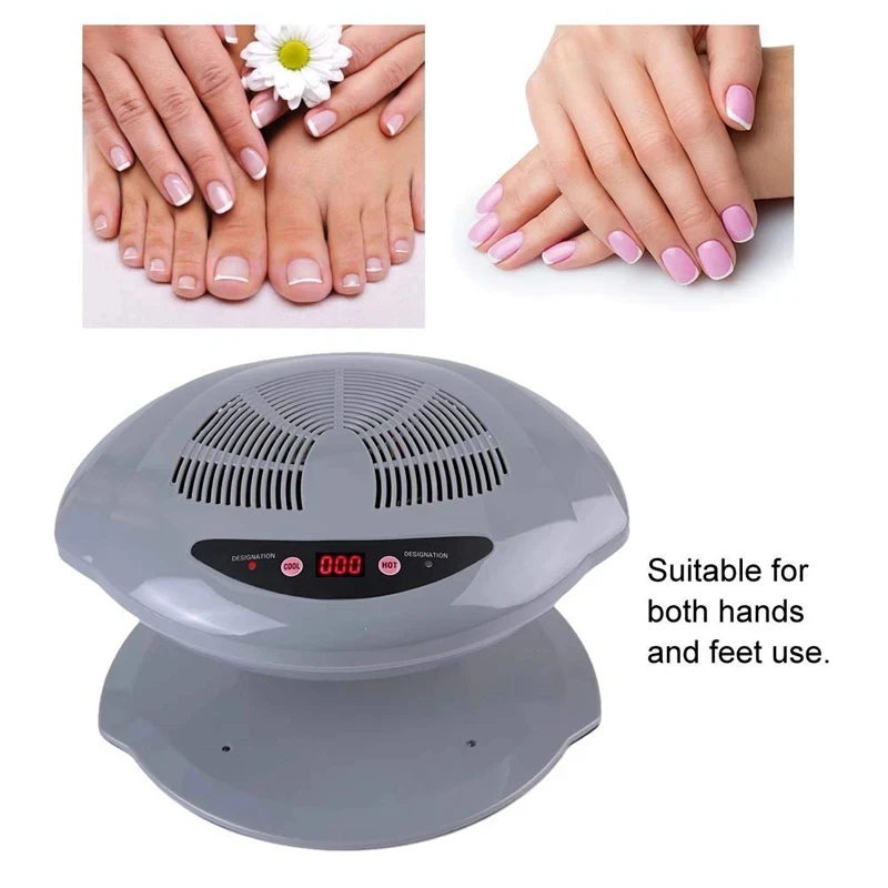 YIKOOLIN Nagelventilator-Trockner, 400 W, intelligenter automatischer Sensor, Nagellack-Trockner, Nageltrocknungsventilator für regelmäßige Nagellack-Nagelföhn