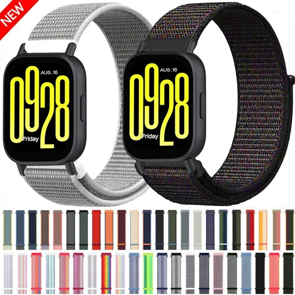 22 mm nylon lusband voor Redmi Watch 5 Actief ademend verstelbare polsband voor Redmi Watch 5 Lite Sport vervangbare horlogeband