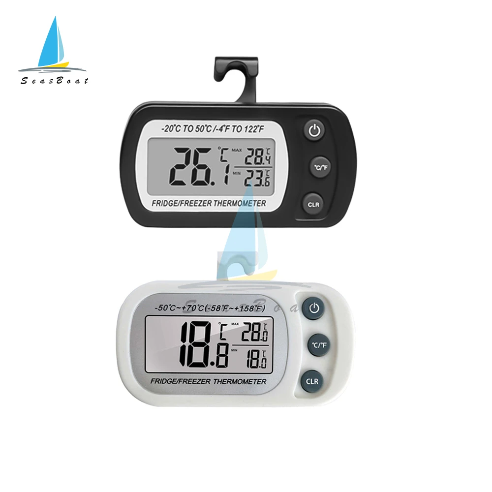 Hanging Household Mini Digital Electronic Fridge Frost Freezer Room LCD Refrigerator Thermometer Meter With Hook -20°C~50°C