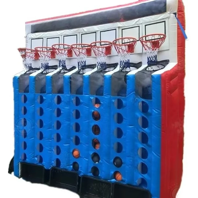 

Low Price Sports Rental Inflatable Basketball Connect 4 Shooting Range Games Carnival Sports
