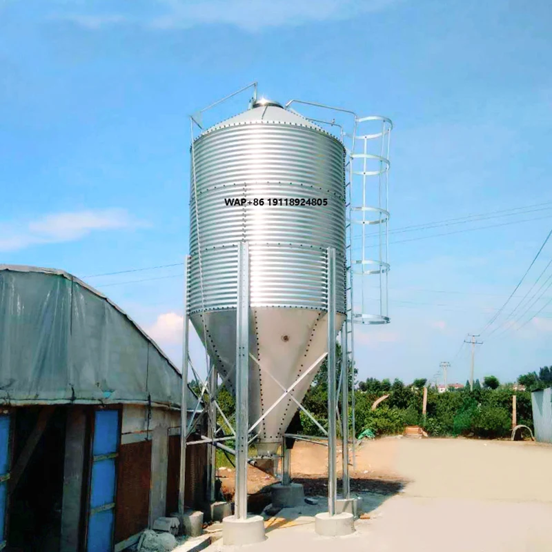 BST Large Animal Feed Storage Silos Grain Towers Livestock Breeding Equipment Pressure Vessel Core 1 Year Warranty Chicken