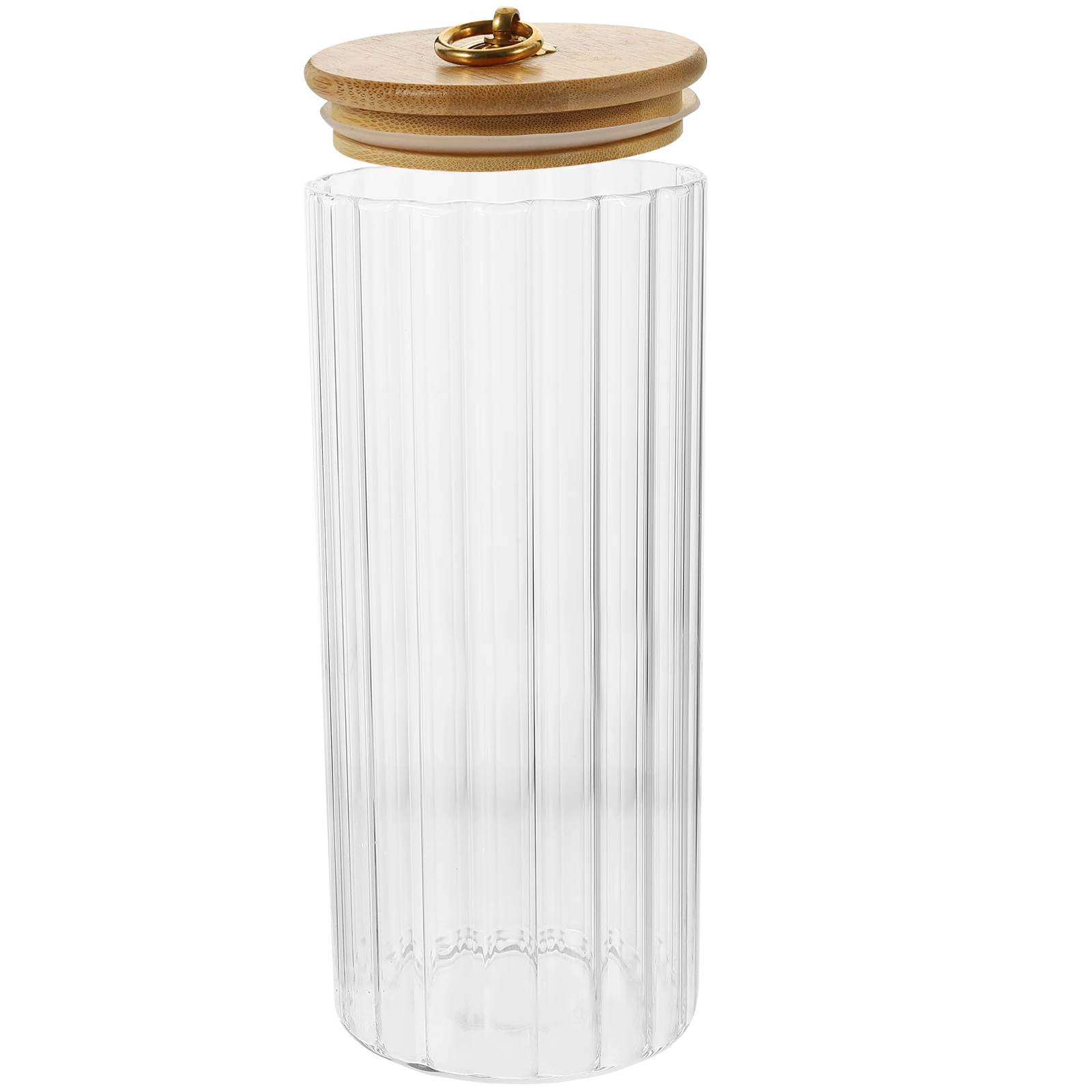 

Glass Storage 500ml Airtight Containers Bamboo Lid for Spice Coffee Coffee Canisters Tea Sugar Kitchen Canisters