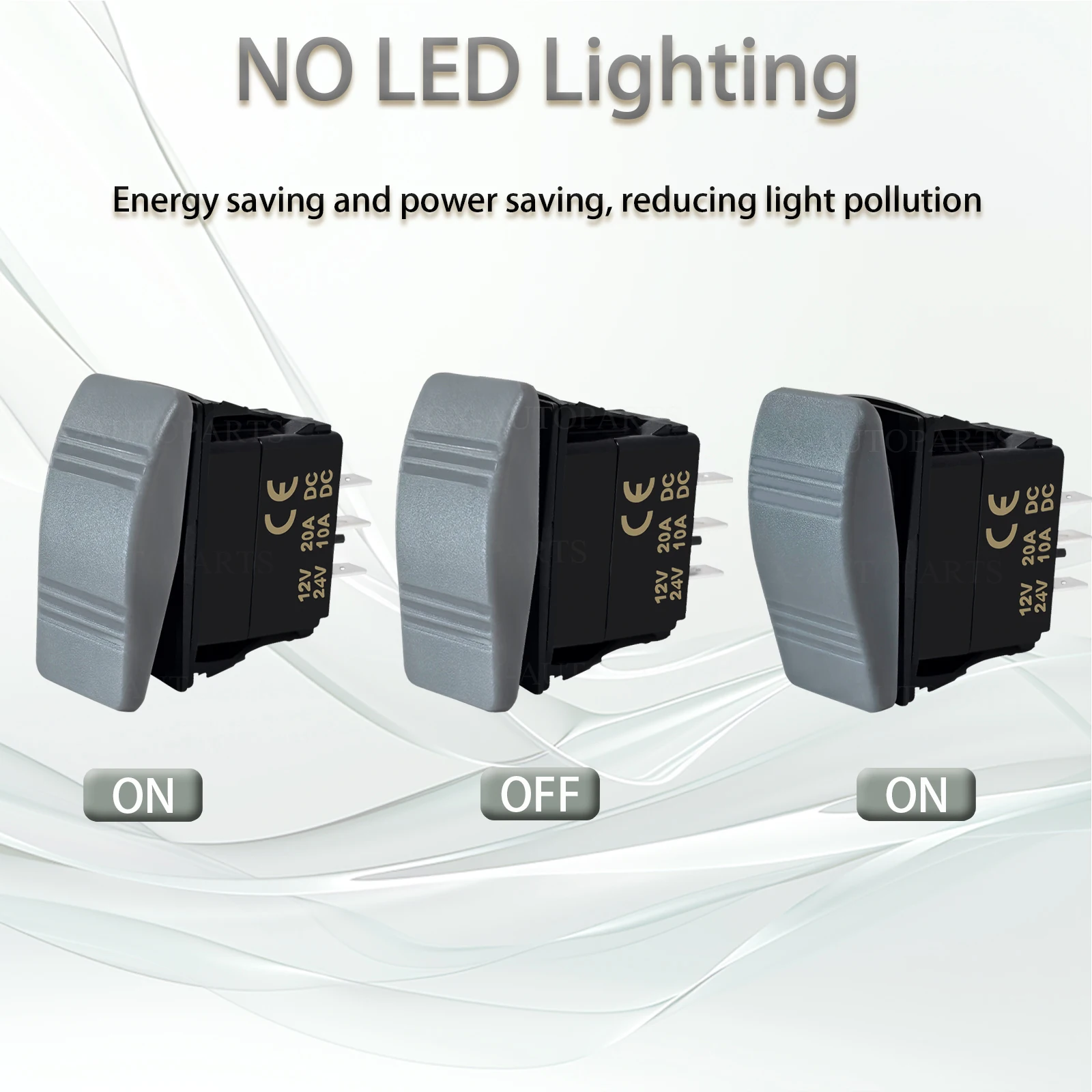 12 فولت 20A تبديل التبديل DPDT 6 دبوس تشغيل/إيقاف/تشغيل زر رمادي الثقيلة لحظة البحرية الروك التبديل ل 4x4 قارب RZR RV دراجة نارية #4