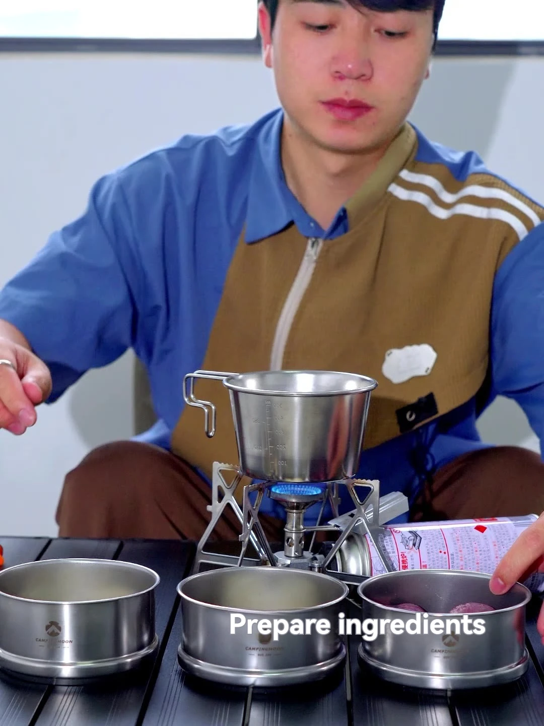 

CAMPINGMOON S362 Походная пароварка из нержавеющей стали для кемпинга и пикников, портативная снегозащитная чаша, пароварка, портативная посуда