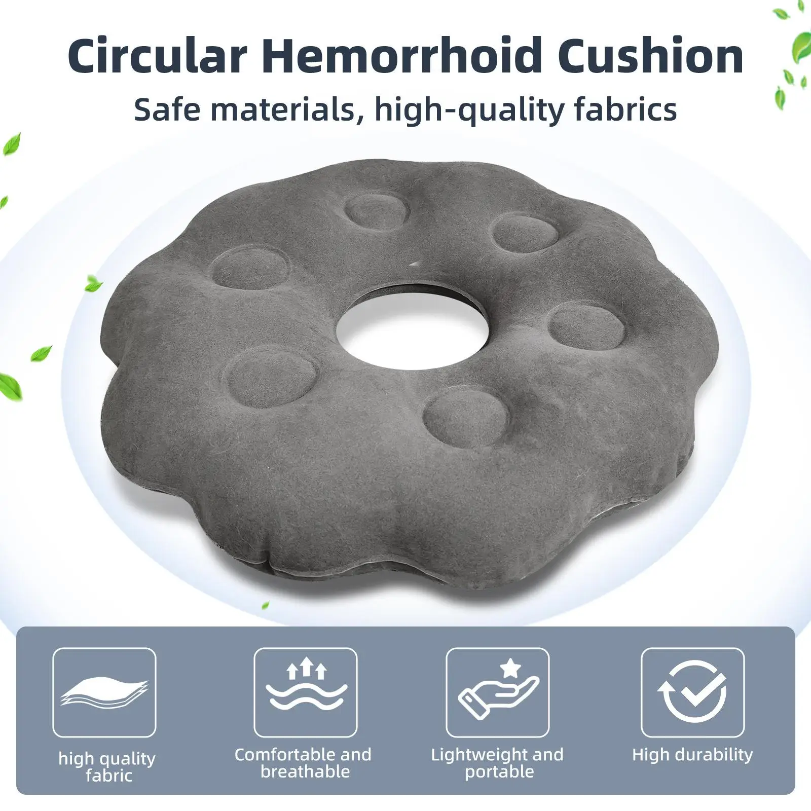 Cojín inflable acolchado para transportín – Cómodo para gatos y perros