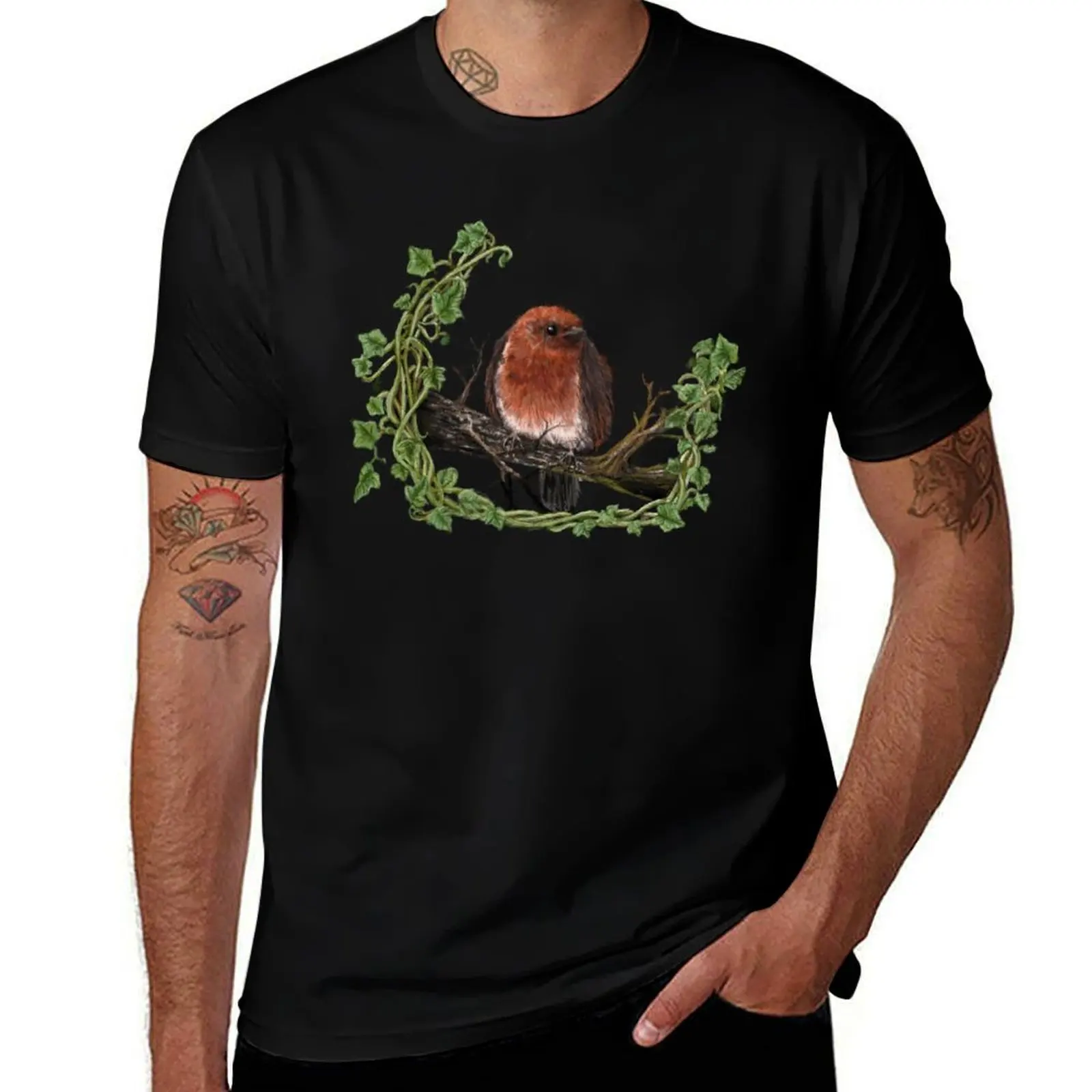 

Robin with ivy T-Shirt street wear custom shirt customizeds t shirts for men graphic