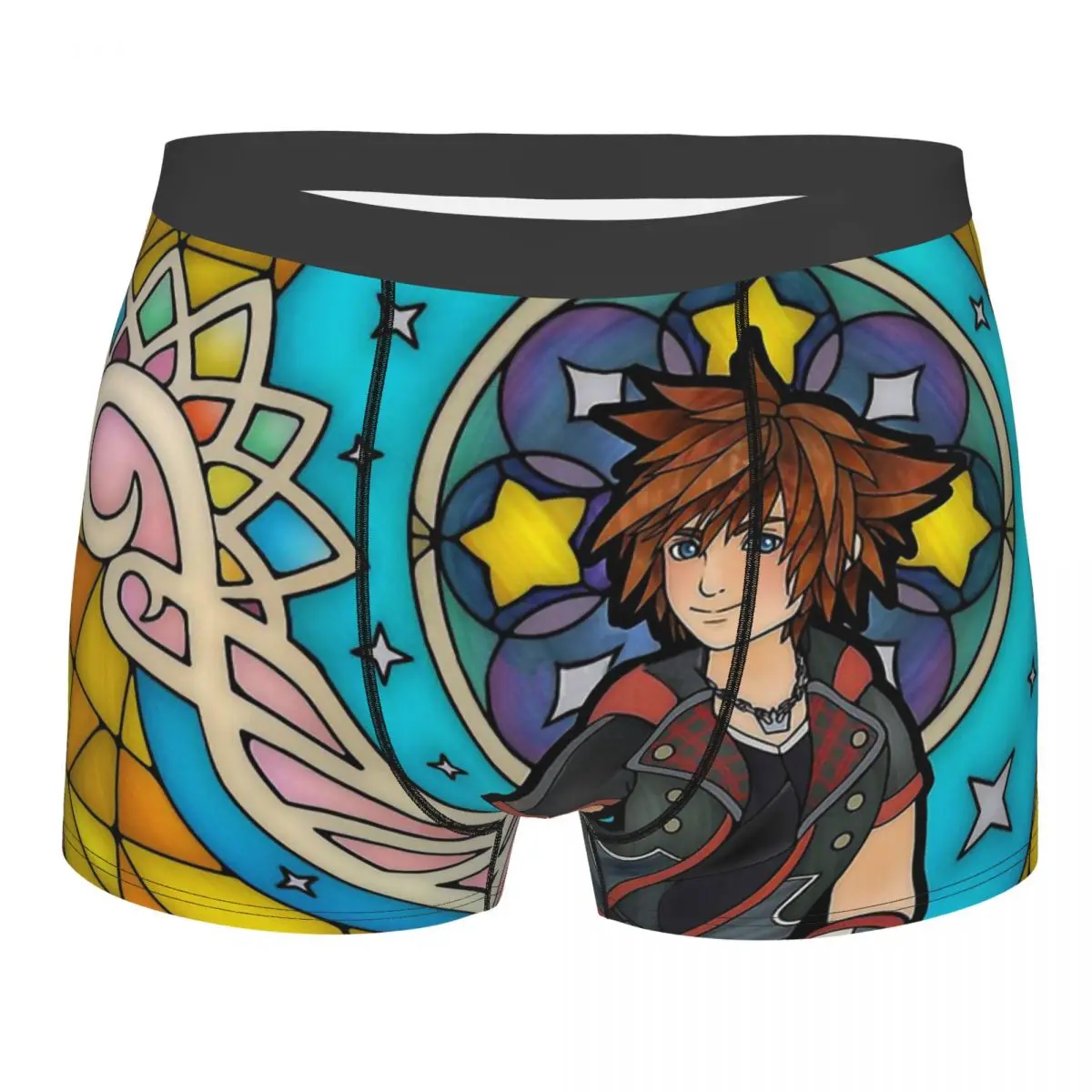 Kingdom Hearts Stained Glass Sora Underpants Cotton Panties Man Underwear Ventilate Shorts Boxer Briefs