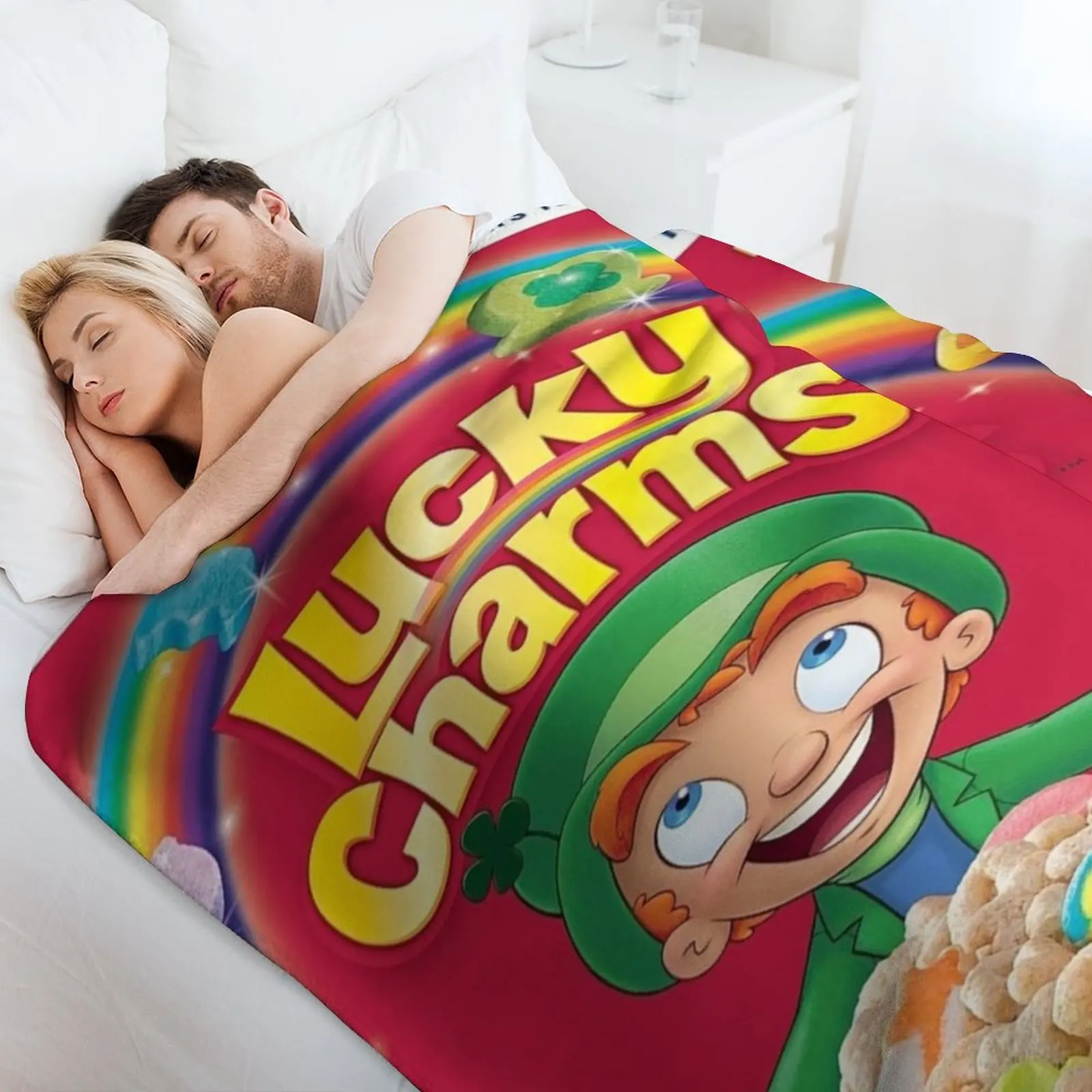 Lucky Charms Throw Blanket for sofa Kid'S Thins Blankets For Sofas Furrys Cute Blankets - view 4