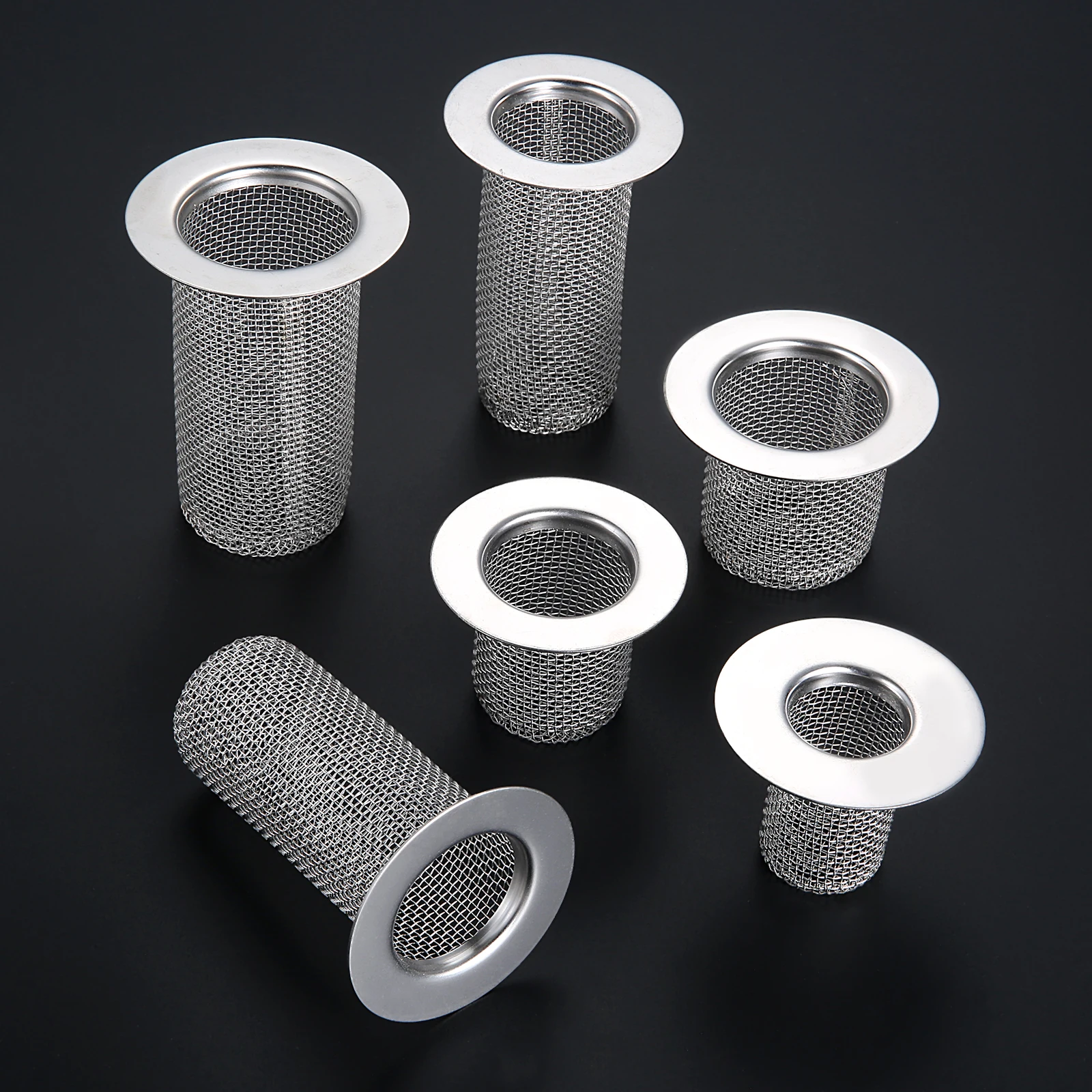 1pc Floor Drain Filter 304 Stainless Steel Mesh Basket Anti-hair Anti-clog 28mm-80mm 1\