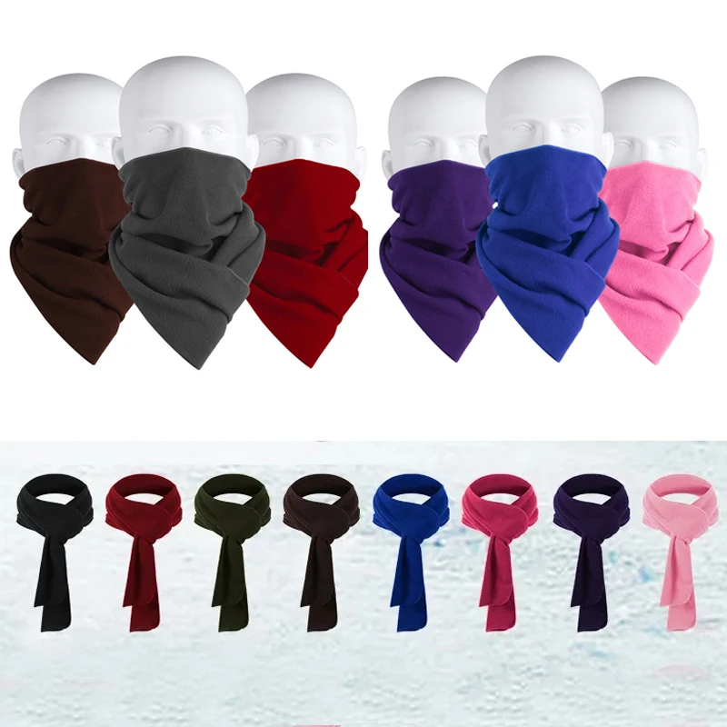 

Fleece Warm Winter Windproof Neck Tube Scarf for Men Women Bandana Mask Half Face Cover Cycling Ski Sport Camping Hiking Scarf