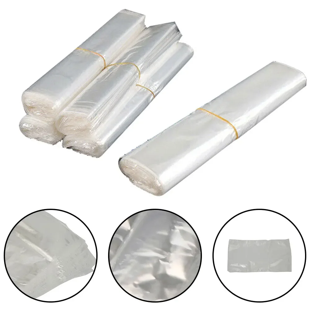 100pc Shrink Bag POF Heat Shrink Bags Film Wrap Seal Packing Shrinkable Transparent Non-toxic Plastic Bag Packaging Storage Tool