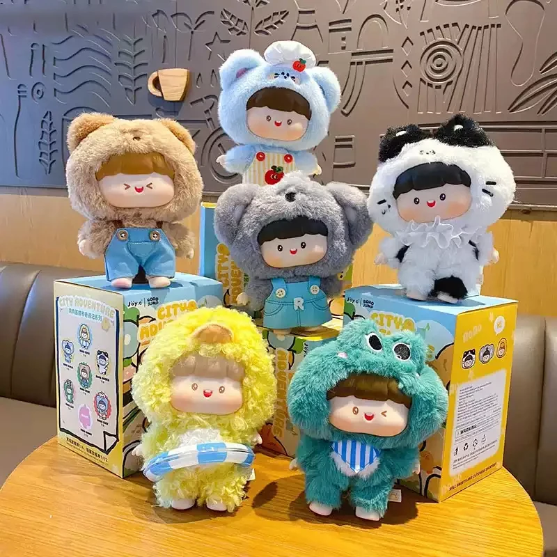 

RORO JUMP City Adventure Series Plush Blind Box Toys Trendy Play Vinyl Doll Kawaii Action Figure Bag Pendant Mystery Box Gift