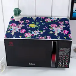 Cartoon Boom Blad Bedrukt Magnetron Stofkap Met Opbergzak Waterdicht 35*100Cm Oven Cover Duurzame Top Stof Doek