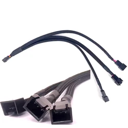 Ventilador 3 pines 12V - Cable PWM 1-4 vías y divisor Y - 22AWG PC