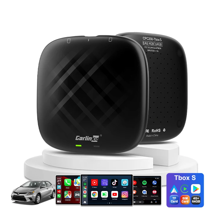 Carlinkit Streaming Box Car Gadgets Android Carplay Mini Box Smart 8G 128GB Car Play Multimedia USB Android Ai Box Dongle
