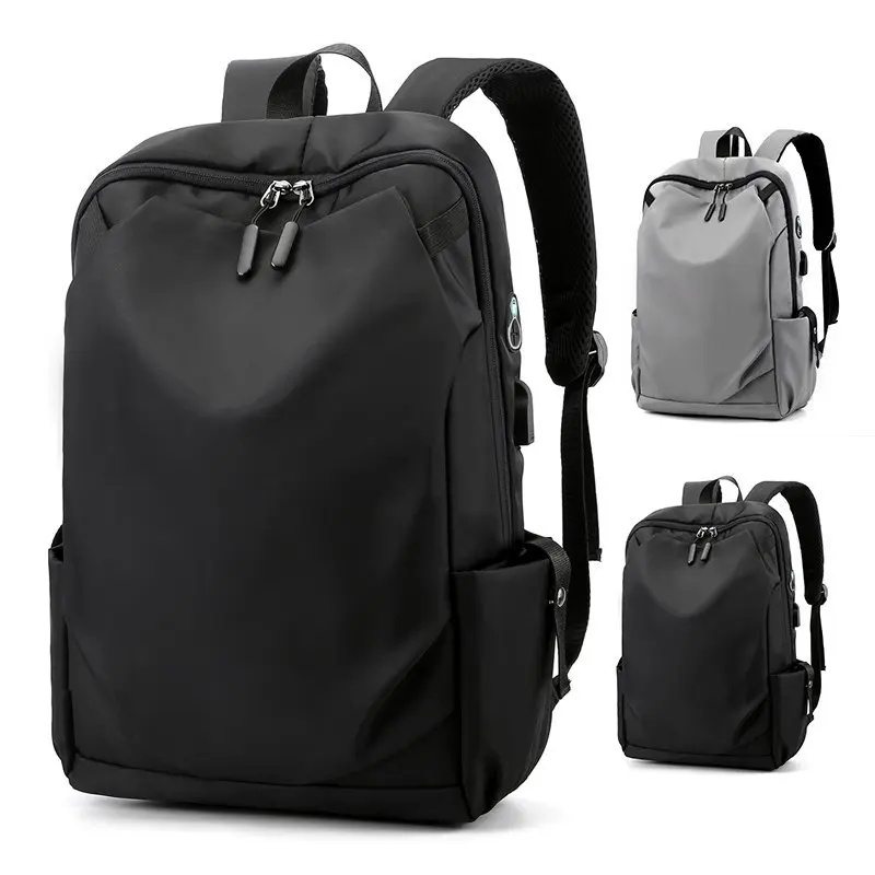 Men School Backpack Waterproof Nylon Backpacks USB Charging Laptop Backbags Large Capacity Rucksack for Books Outdoor Travel bag