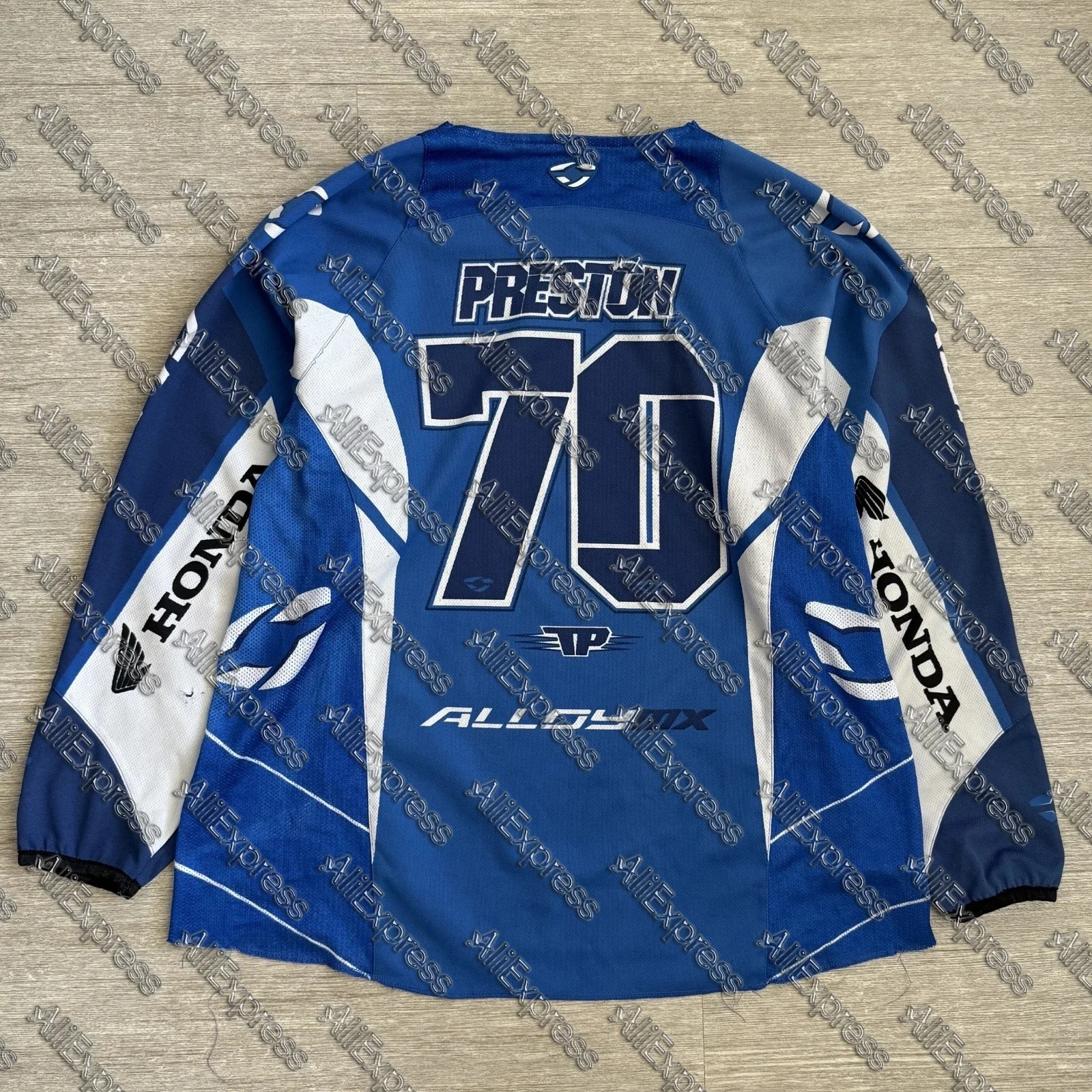 

Hot Sale 2005 Alloy MX Team Honda Travis Preston #70 Motocross Jersey Quick Drying Breathable Long Slevees T-shirts