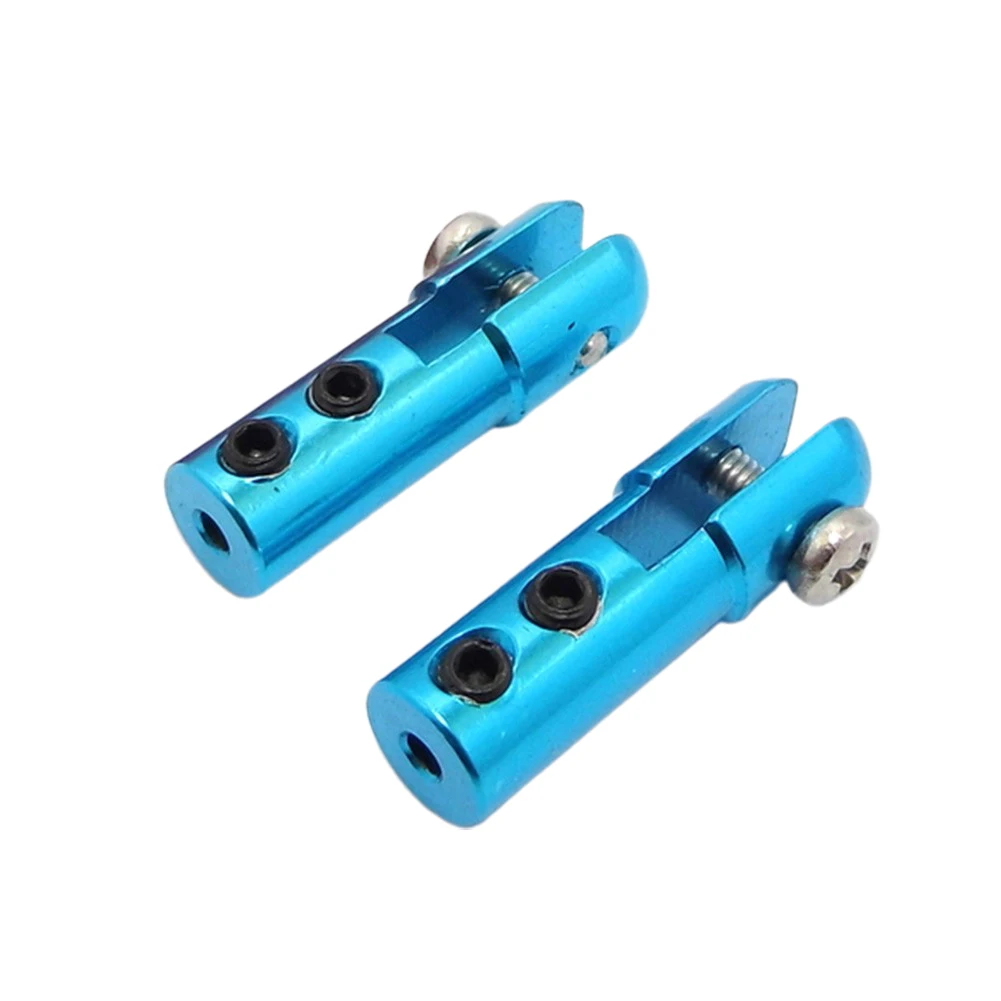 Aluminiumlegierung Clevis 2mm Aluminiumlegierung M2 Servohorn Lenkstangenhalterung Ersatzteile für RC-Boot-Flugzeugmodelle – Detail 6