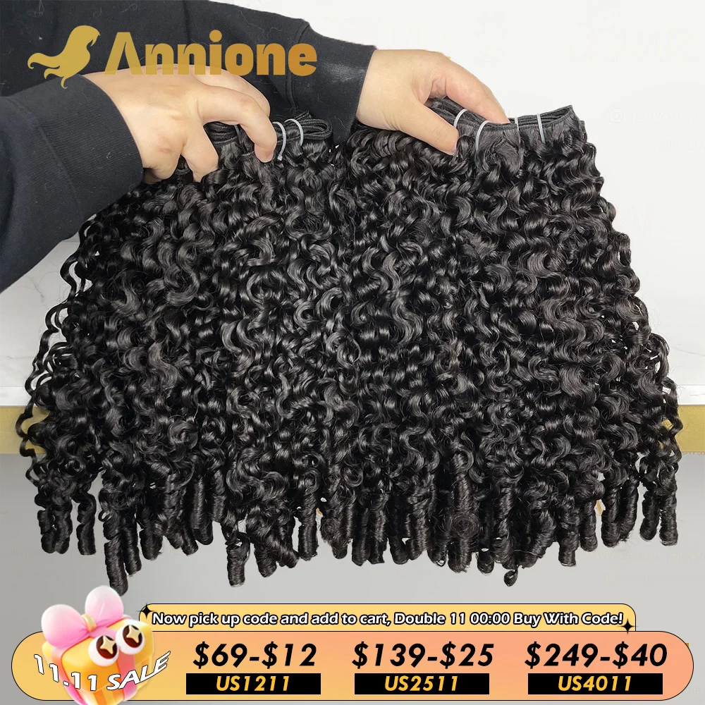 3 قطعة 20 بوصة 16A البورمية مجعد الشعر حزم 100% الفيتنامية حزم الشعر البشري الخام غير المجهزة وصلات شعر مزدوجة مسحوب