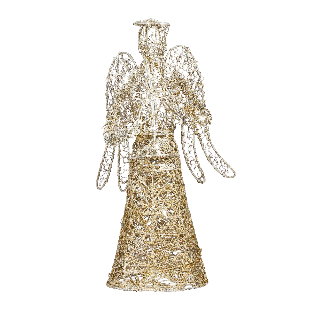

Tree Topper Christmas Star Charming Angel Decorations Treetop- Ornament Pearlescent