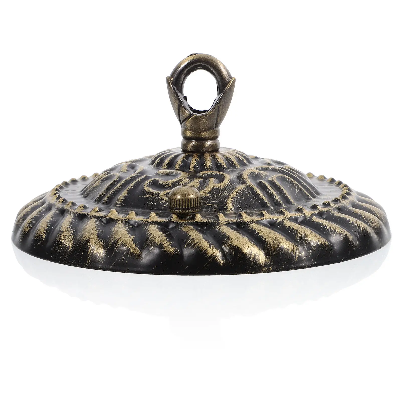 Vintage Chandelier Ceiling Plate Steel Iron Zinc Alloy High Hardness Non Deformable Retro Light Canopy for Cafes Bars