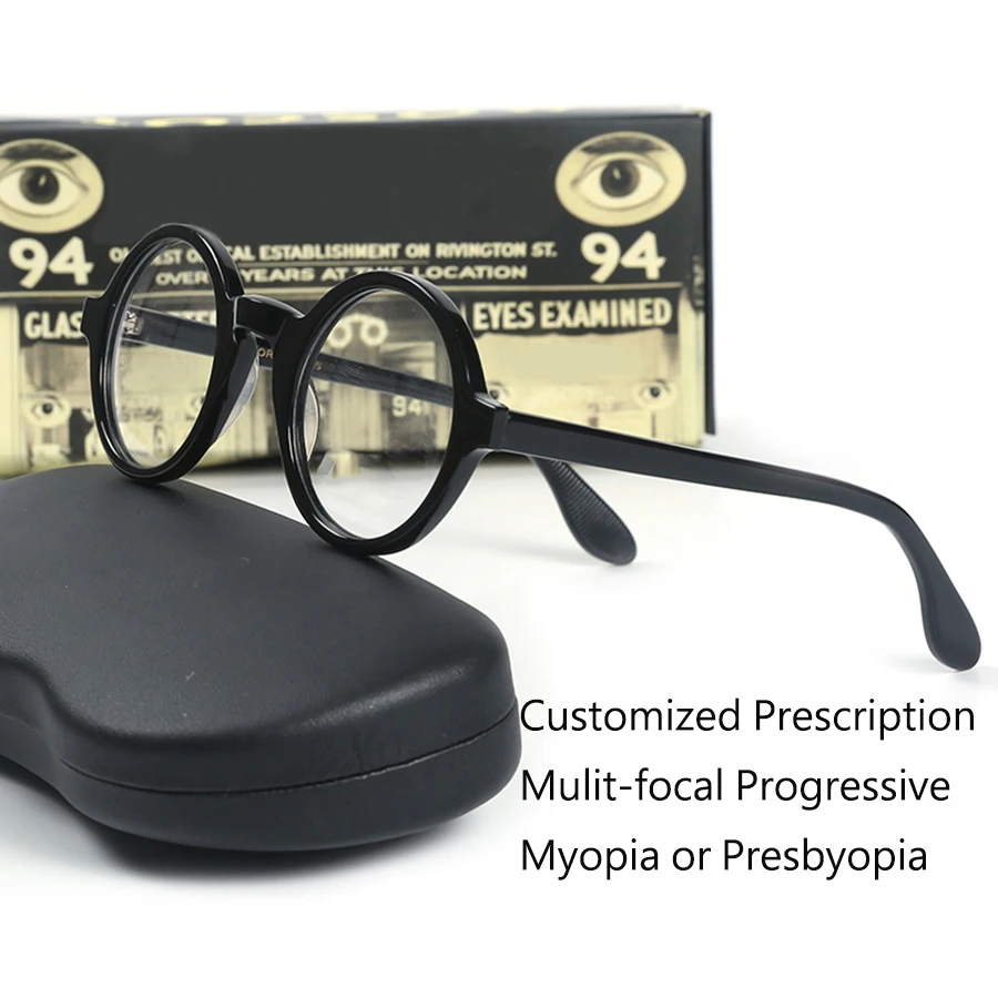 

Customized Prescription Men Women Frame Johnny Depp ZOLMAN Photochromic Myopia Reading Glasses Multi-focal Progressive Lens