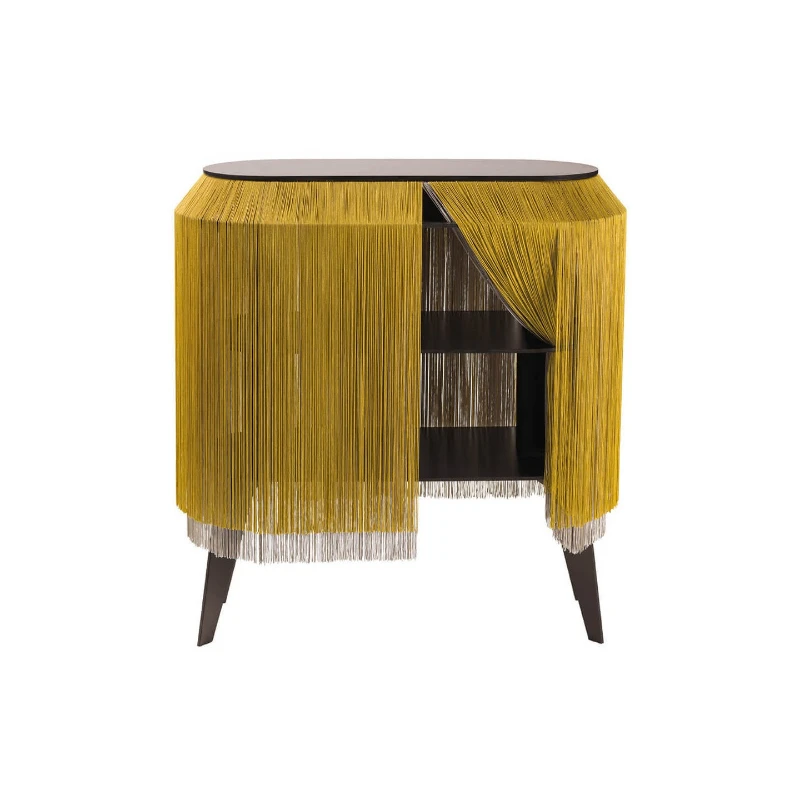 

Tassel Decorative Storage Cabinet Modern Light Luxury Home Bedroom Blue Assembled Side Cabinet Locker