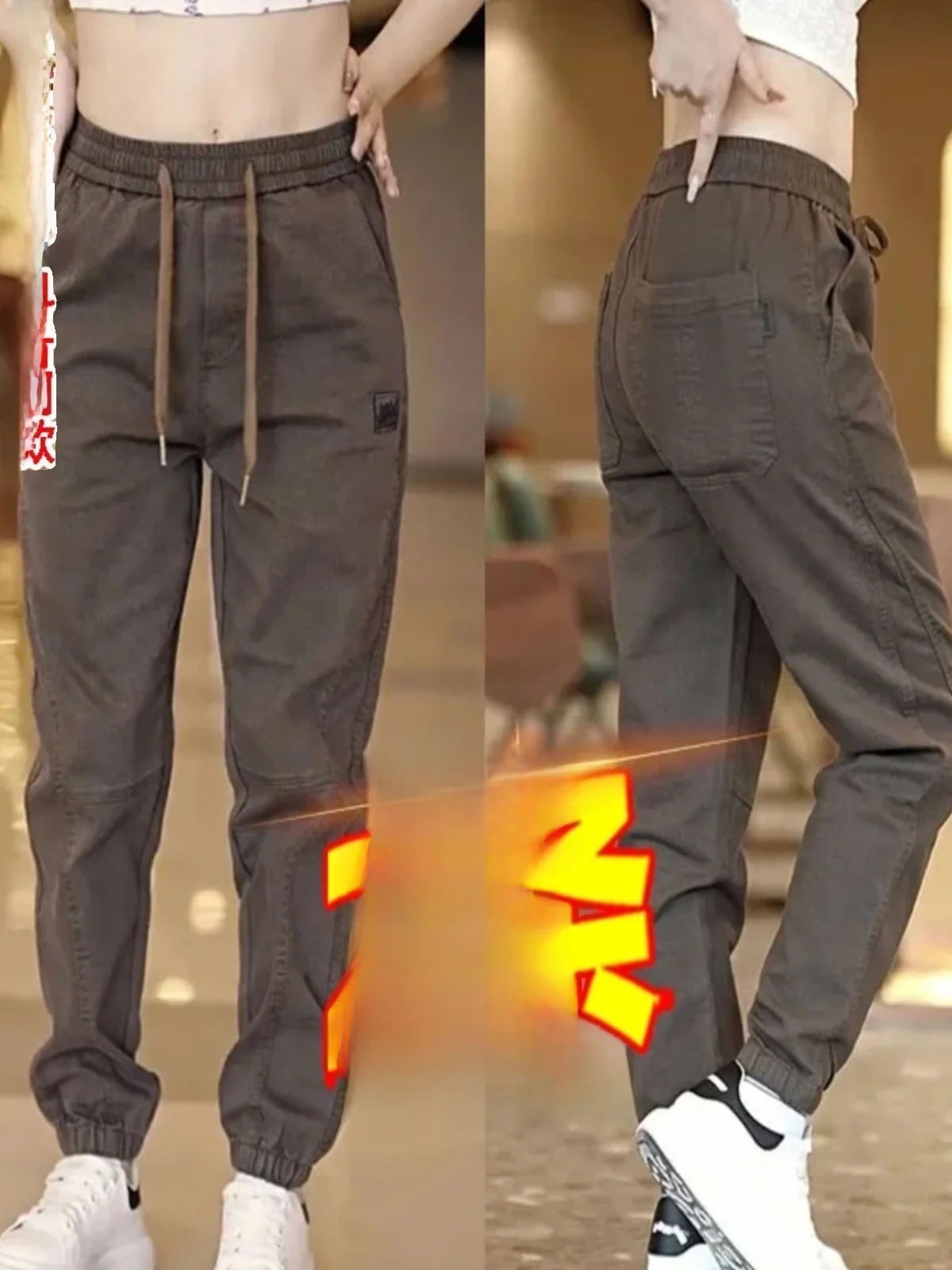 

Мужская рабочая одежда, брюки свободного покроя, летние тонкие эластичные брюки на талии, эластичные спортивные повседневные брюки, износостойкие длинные брюки