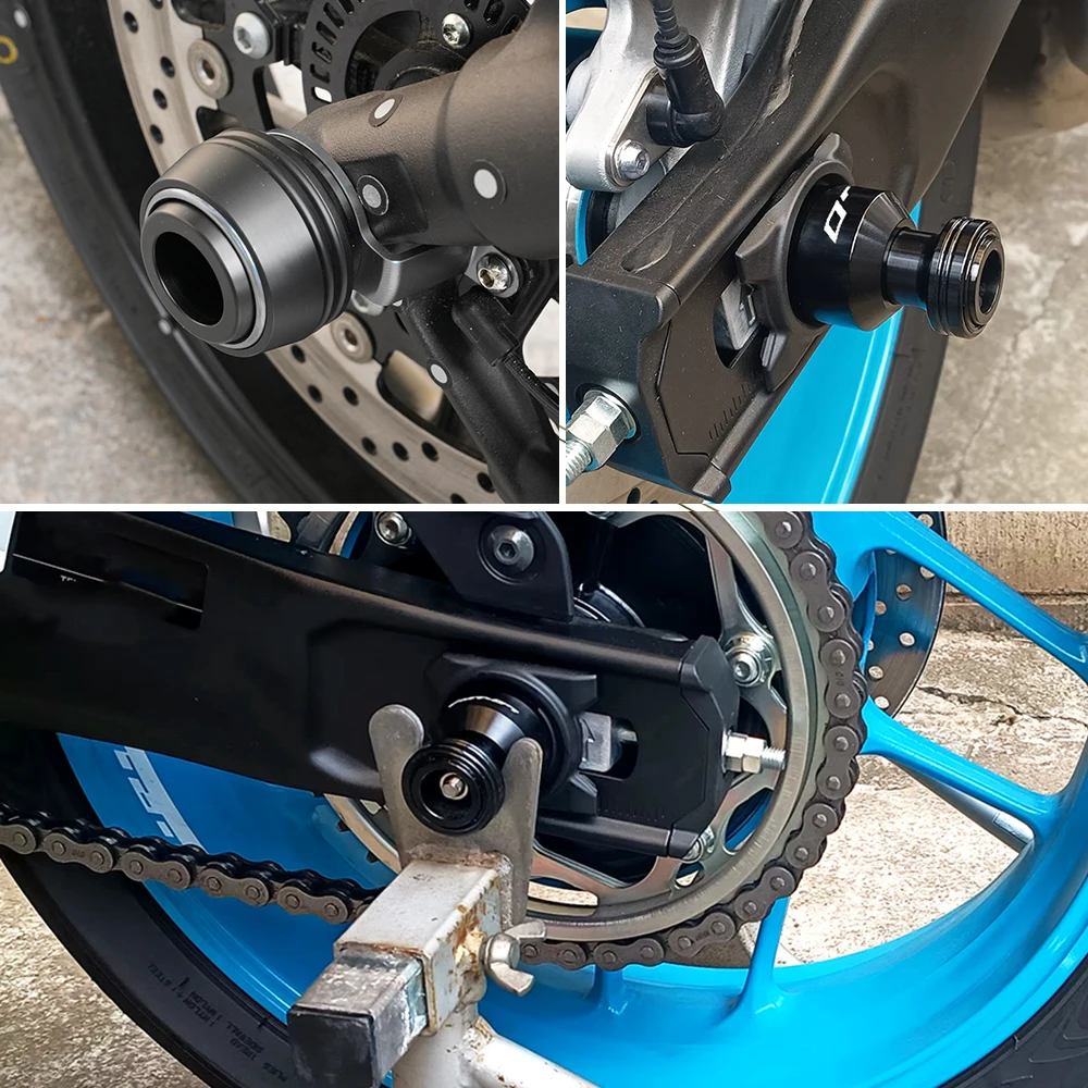 Für YAMAHA MT07 MT 07 2026 2025 MT-07 FZ07 Motorradzubehör Radachsen-Gabelschoner Schwingenstützen Ständerhalterung MT07 – Detail 2