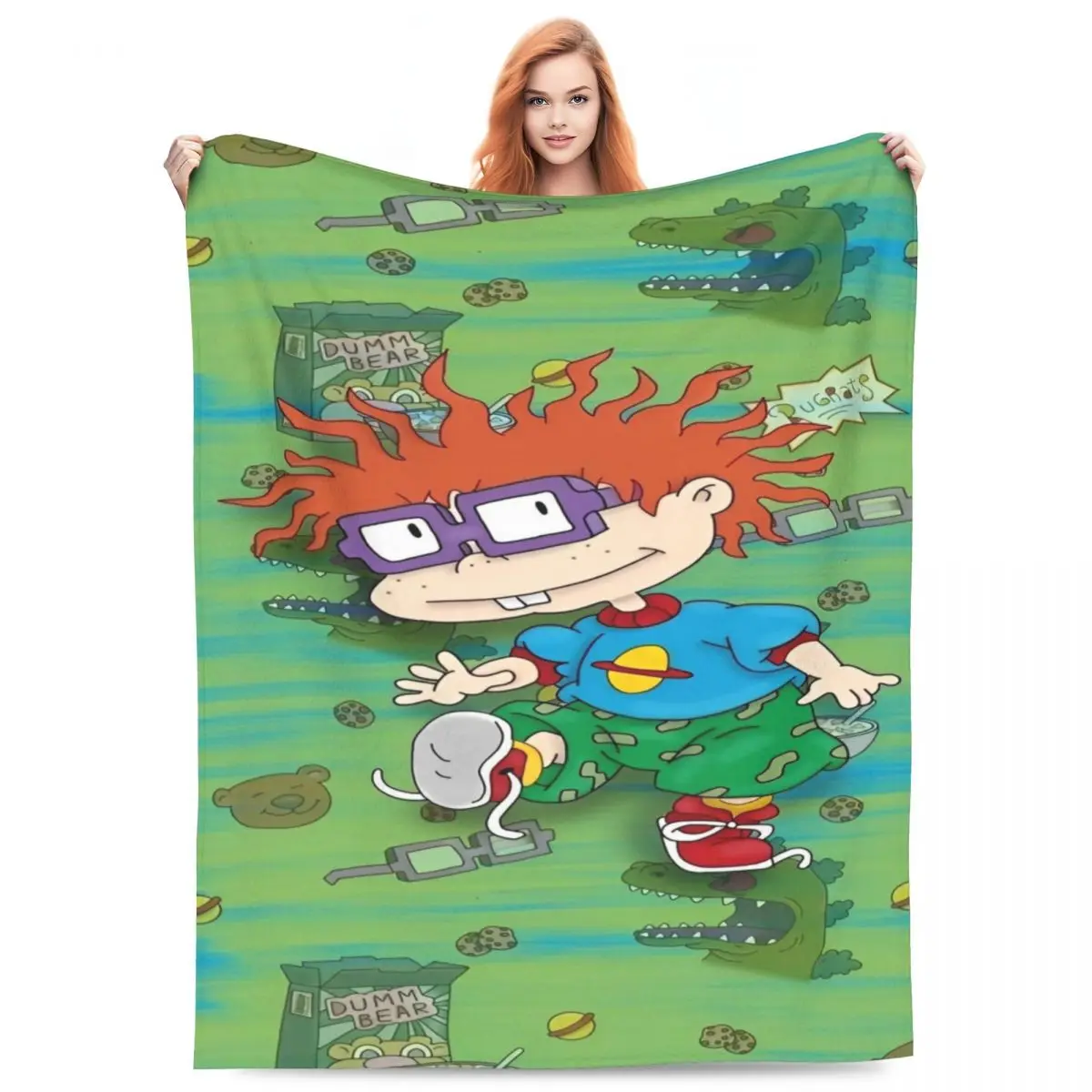 Rugrat Cartoon Anime Throw Blanket Thing For Home Decoration Ultra Soft Throw Blankets Amazing Gifts