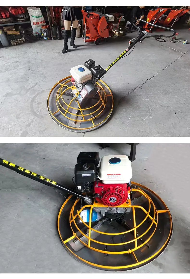 Superior Hand Push Pavement Concrete Power Float Trowel Machine Power Trowel