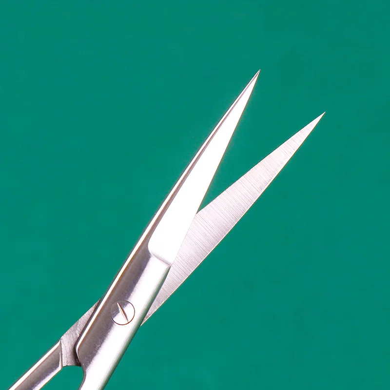 Ophthalmic scissors 10 cm black handle open corners of the eyes lengthened edge sharp straight curved express scissors