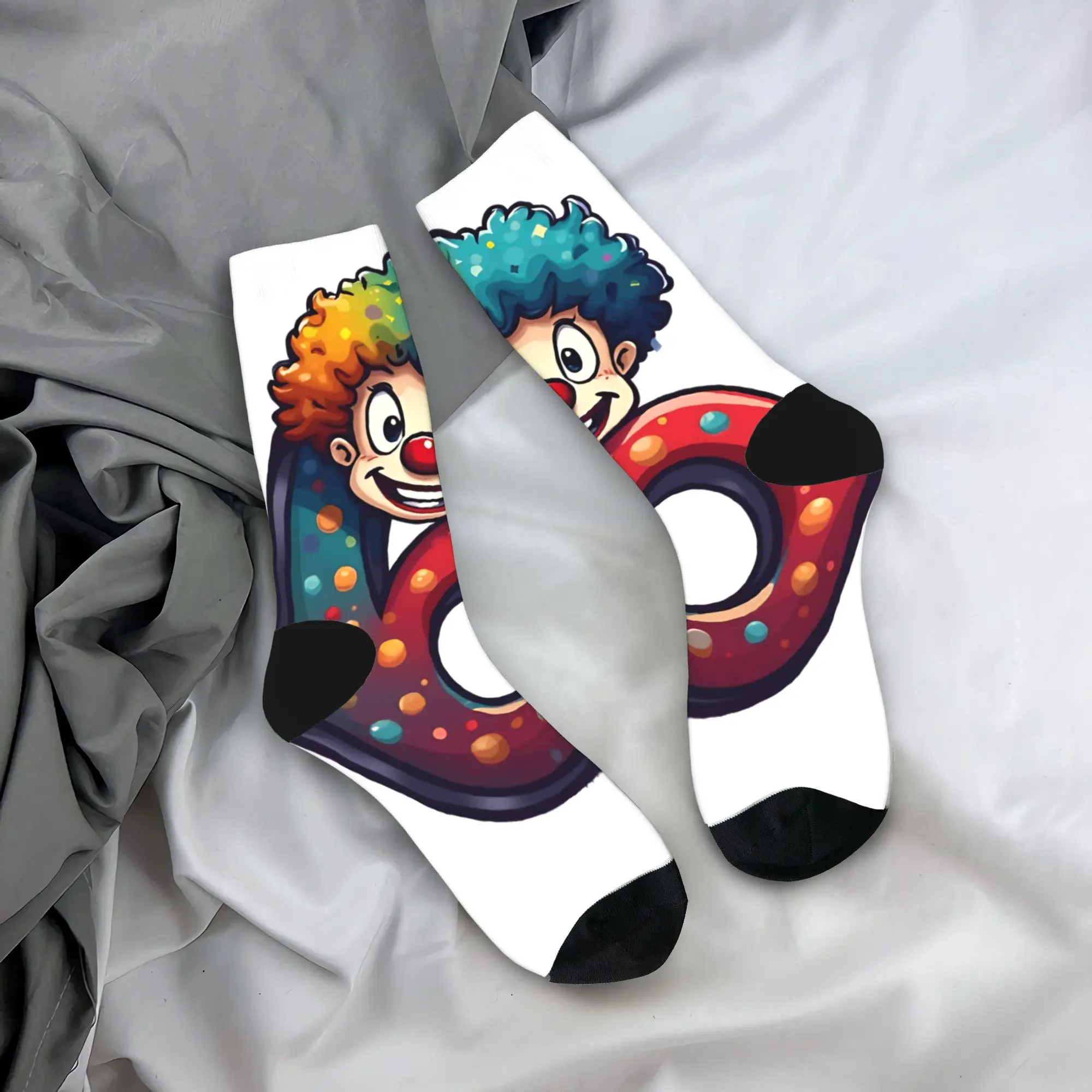 

Рубашка номер 6, с клоуном, мем 67, чулки, женские и мужские носки, мягкие модные носки, зимние спортивные нескользящие дизайнерские носки для бега, подарок