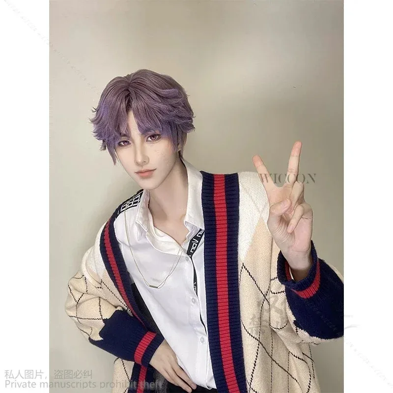

NewAnime Game Love And Deepspace Xavier Rafayel Cosplay Qiyu Rafayel Sweater Cosplay Wig Lenese Women Men Halloween Cosplay Suit