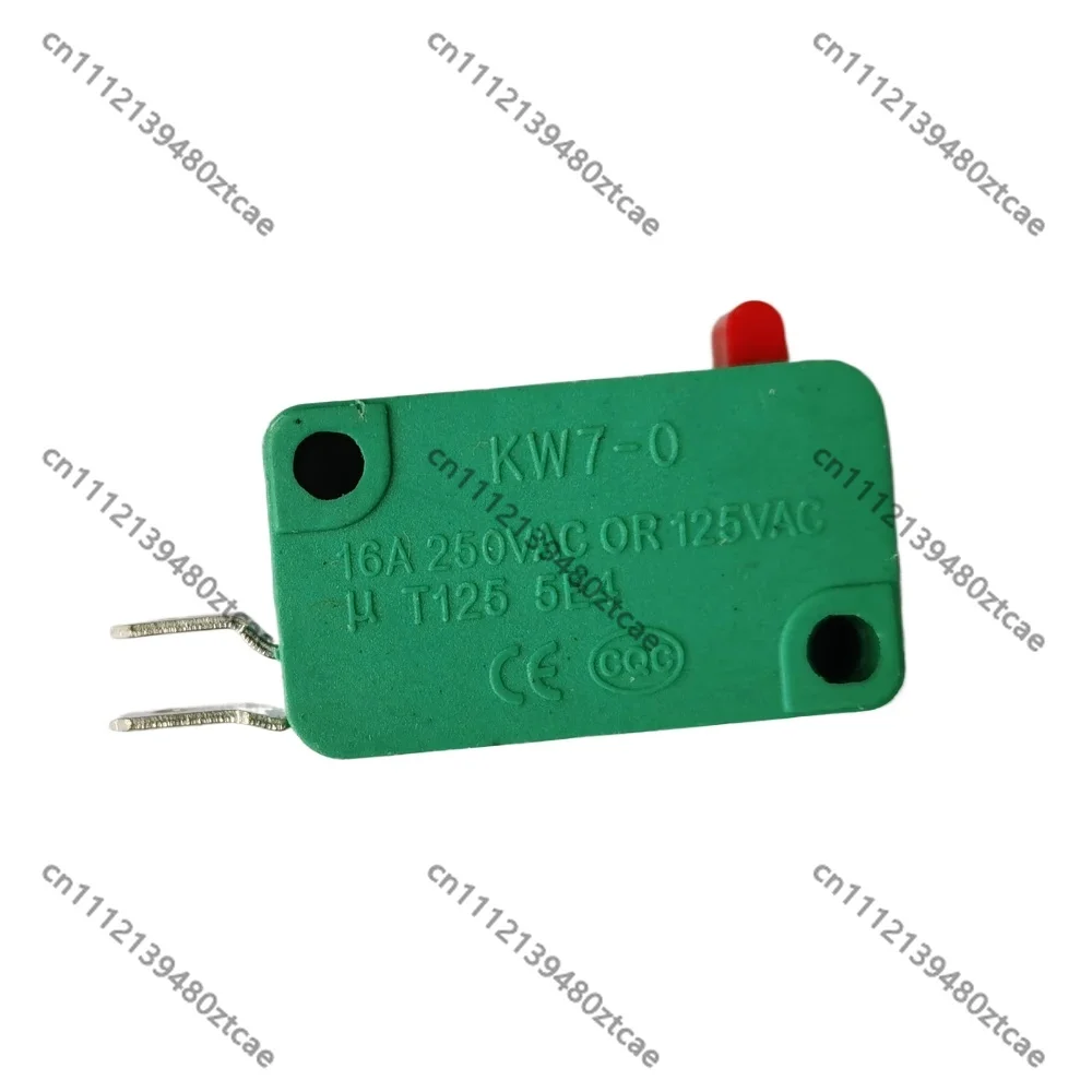 10Pcs KW7-0-AF Sensitive Micro Switch 16A 125V 250VAC Red Black Button NO Contact Replacement  Current Welding Torch Equipment