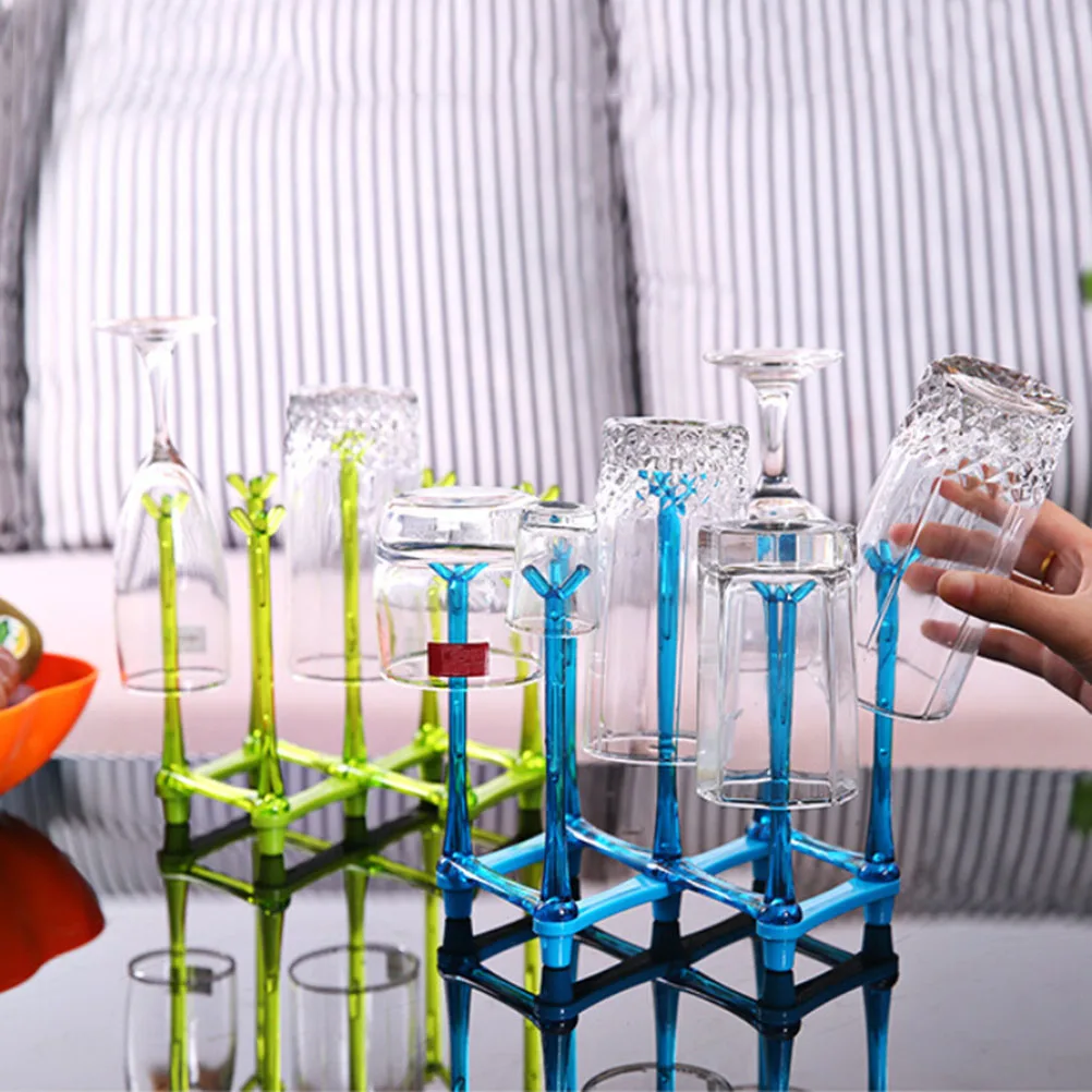 

Drain Cup Holder Folding Stand Display Kitchen Storage Organizer Drying Rack Drainer Thicken