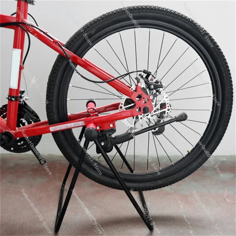 Bike Vertical Parking Rack Road Bike U-shaped  Maintenance Stand Cycling Equipment for Easy Utility Storage &Repair Tool