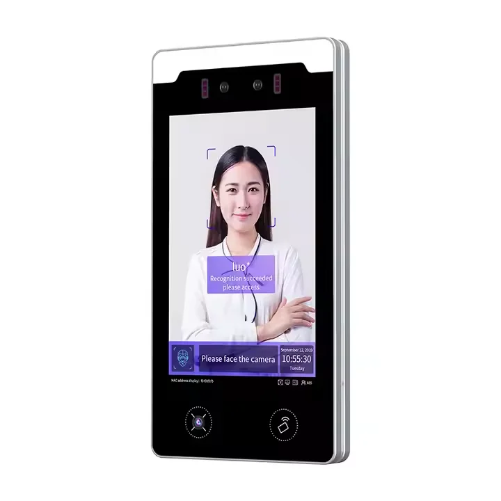 CSTR608B-LRSY شاشة تعمل باللمس محطة التعرف على الوجه منتج التحكم في الوصول البيومترية القابلة للتركيب على الحائط #1