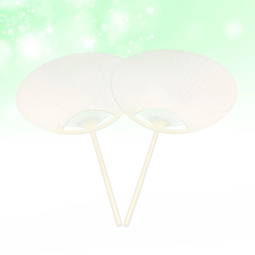 

10 Pcs Paper Fan DIY H made Children Drawing Art Double Diy H made Painting Fan Sided Portable Kids Gifts Craft Accessories