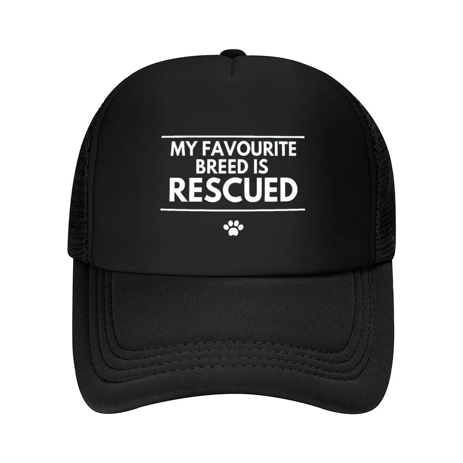 

my favourite breed is rescued Baseball Cap Streetwear fishing caps man Snap Back Hat dad hat Woman Men's