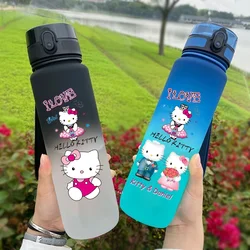 Hello Kitty New 650ml Water Cup Cartoon tazza di plastica di alto valore studenti maschi e femmine bottiglia di acqua calda per bambini