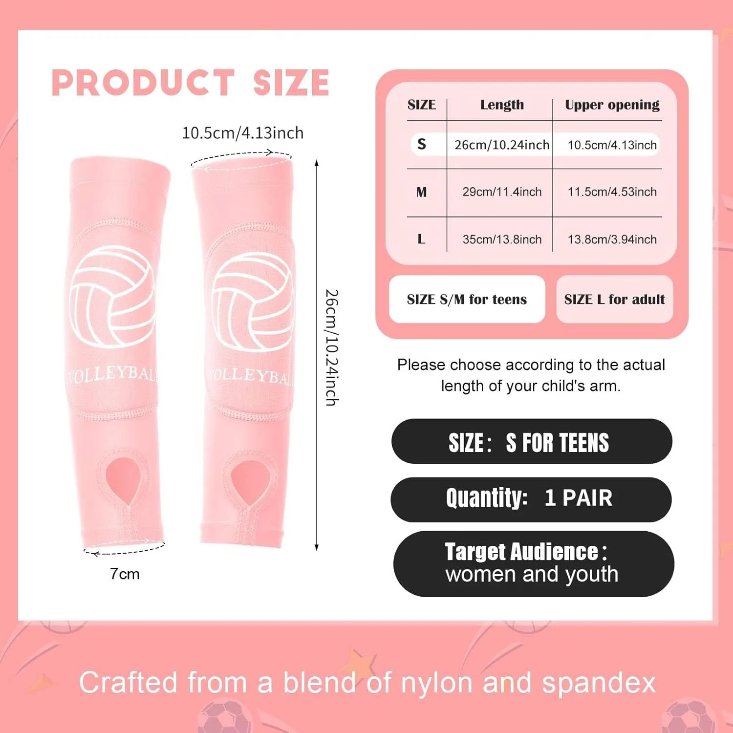 Girls Volleyball Arm Sleeves 2