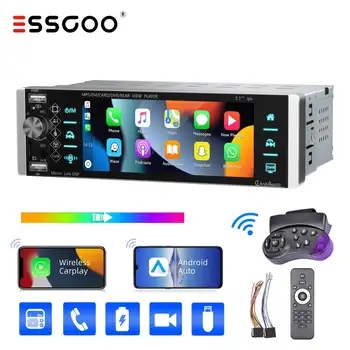 ESSGOO Jednodinový autorádio s hlavní jednotkou, bezdrátové, Carplay, Android Auto, 5 10 nejlepší prodej displej brnění x5 - №6