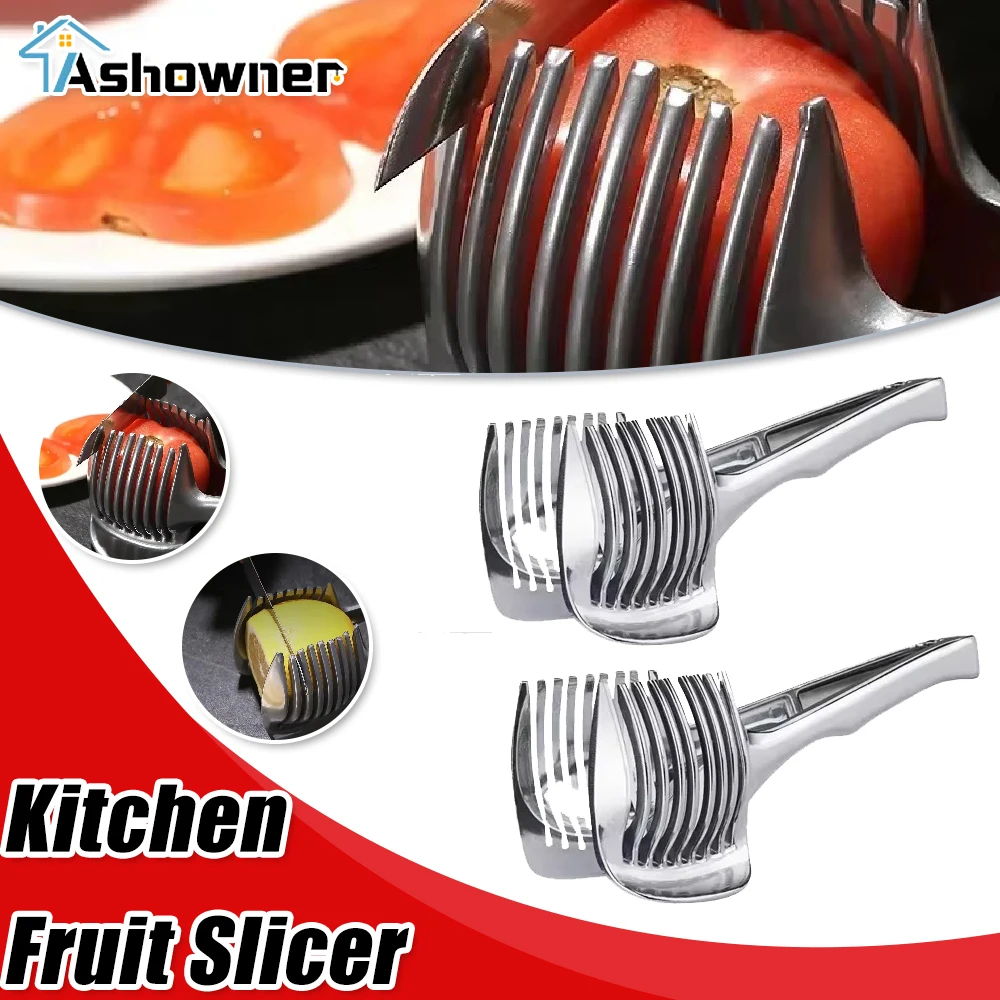 Kitchen Fruit Slicer Handheld Lemon Orange Slicer Kitchen Utensils Knife Accessories Multifunctional Quick Slicing Machine