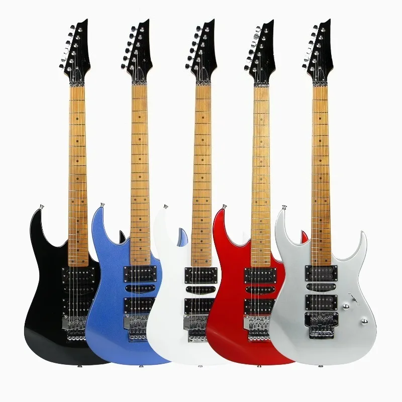 Electric Guitar 6 Strings High Quality Linden Glossy Solid Top Hot Sale for Music Stores