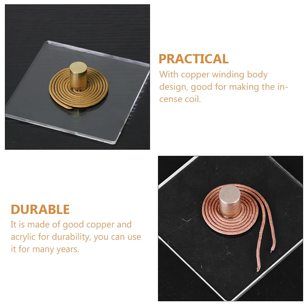 

Copper Winder Portable Making Tool For Diy Light Easy To Clean Manual Roller Home Use Incense Coil Maker Compact Design