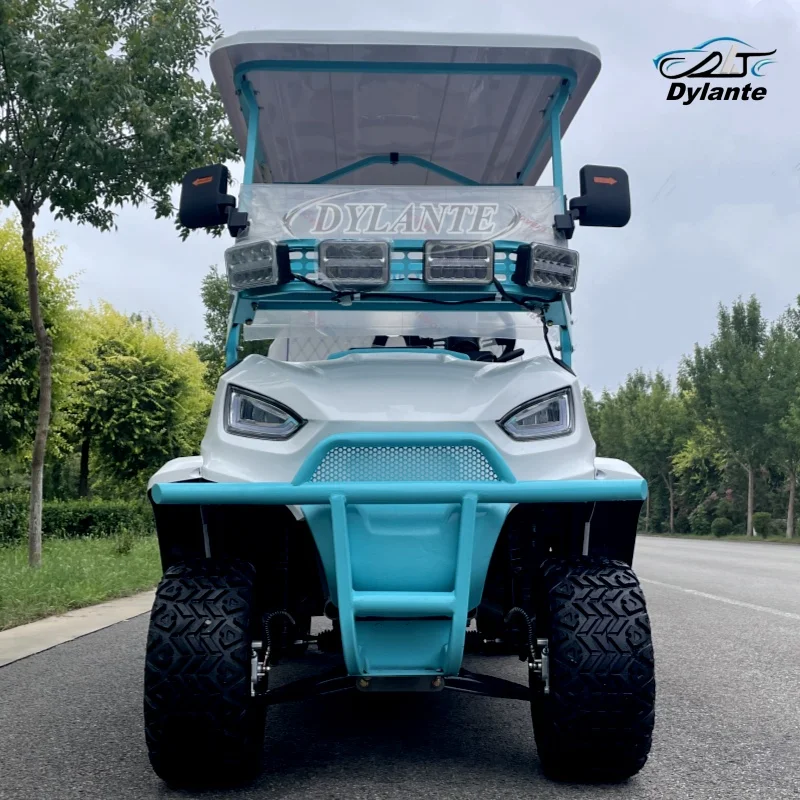 

Manufacturer Wholesale 5000W High Power Electric Golf Cart 6 Seats Off-Road Hunting Car Color Configuration Can Be Customized