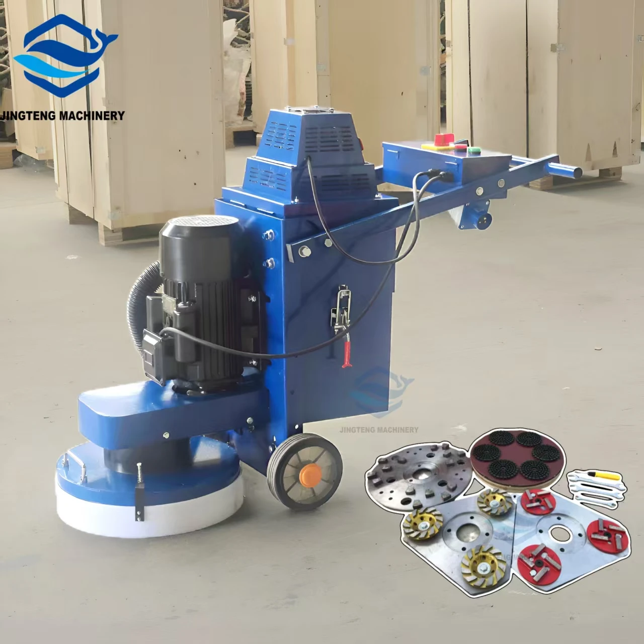 

Walk-Behind Dust-Free Electric Concrete Floor Grinder and Polisher Machine with Vacuum Cleaner Epoxy Surface Grinding Machine
