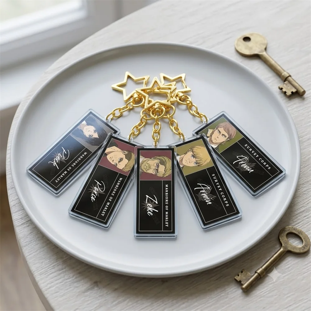 6CM Charm Anime campaign giant Acrylic Keychain Model Cosplay Characters Ornament Accessories Christmas Collection Gifts